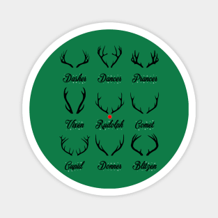 Santa's Reindeer Antlers Magnet